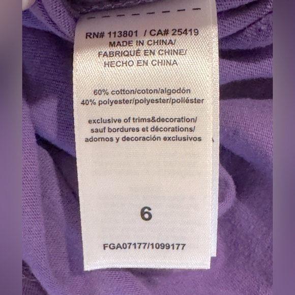 FLAPDOODLES Purple Kids Shirt with Roller Skate Applique Sz 6 EUC - Picture 6 of 8